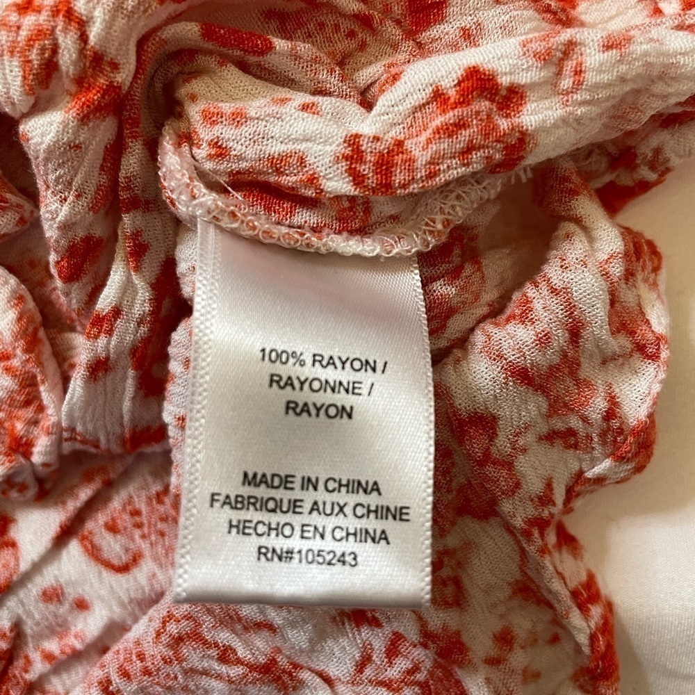 Studio B size XL red and white floral maxi dress - Picture 8 of 8